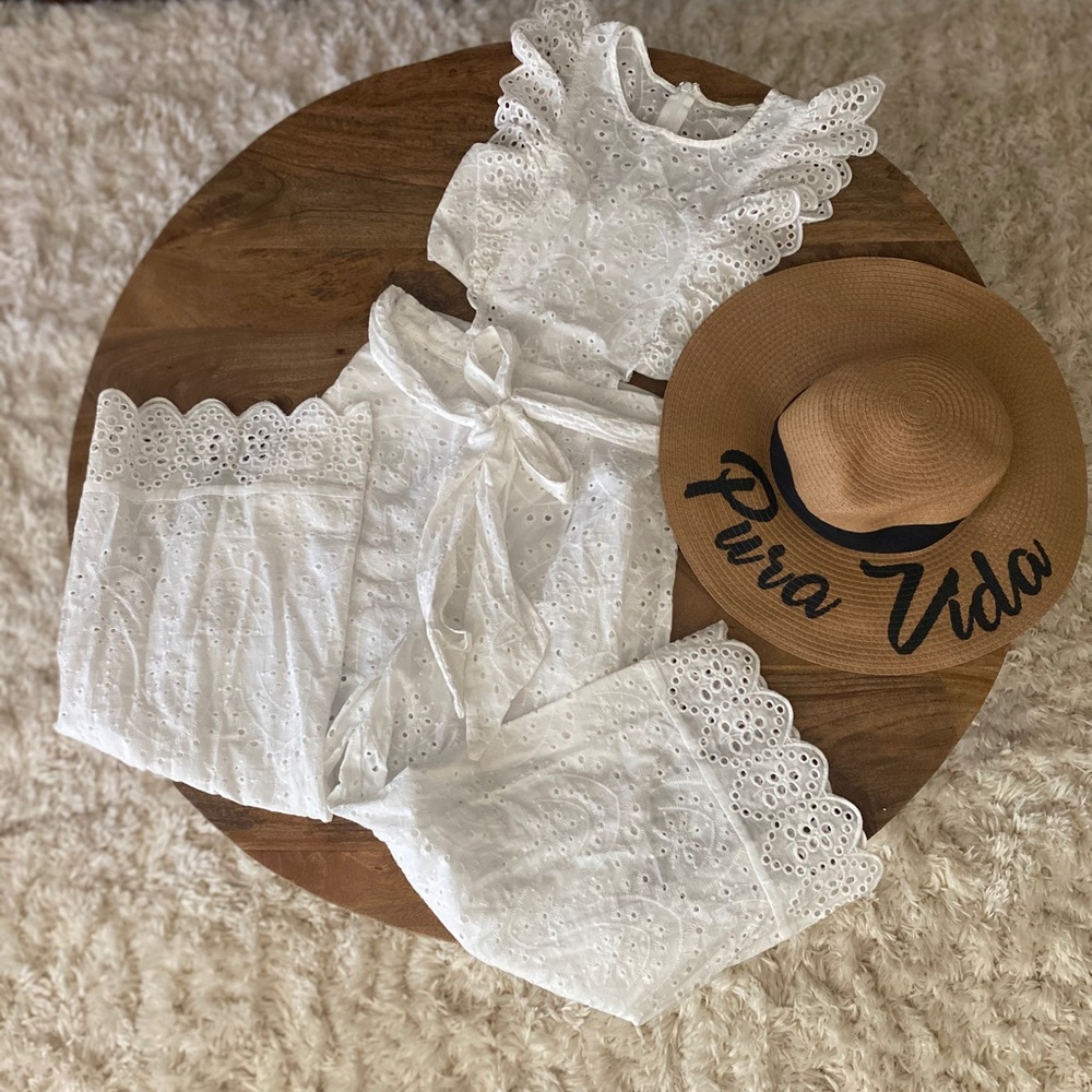 Nasty Gal white jumpsuit